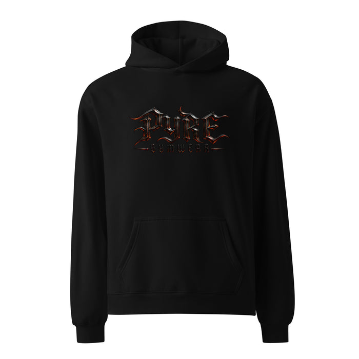 PYRE Ember Lettering Oversized Hoodie